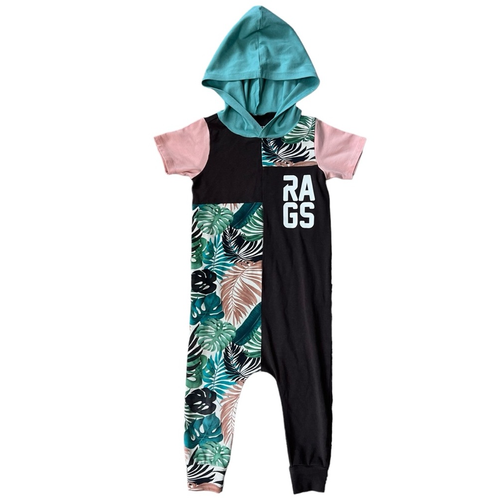 Rags Hooded ‘Rags Palms’ Romper Size 2T